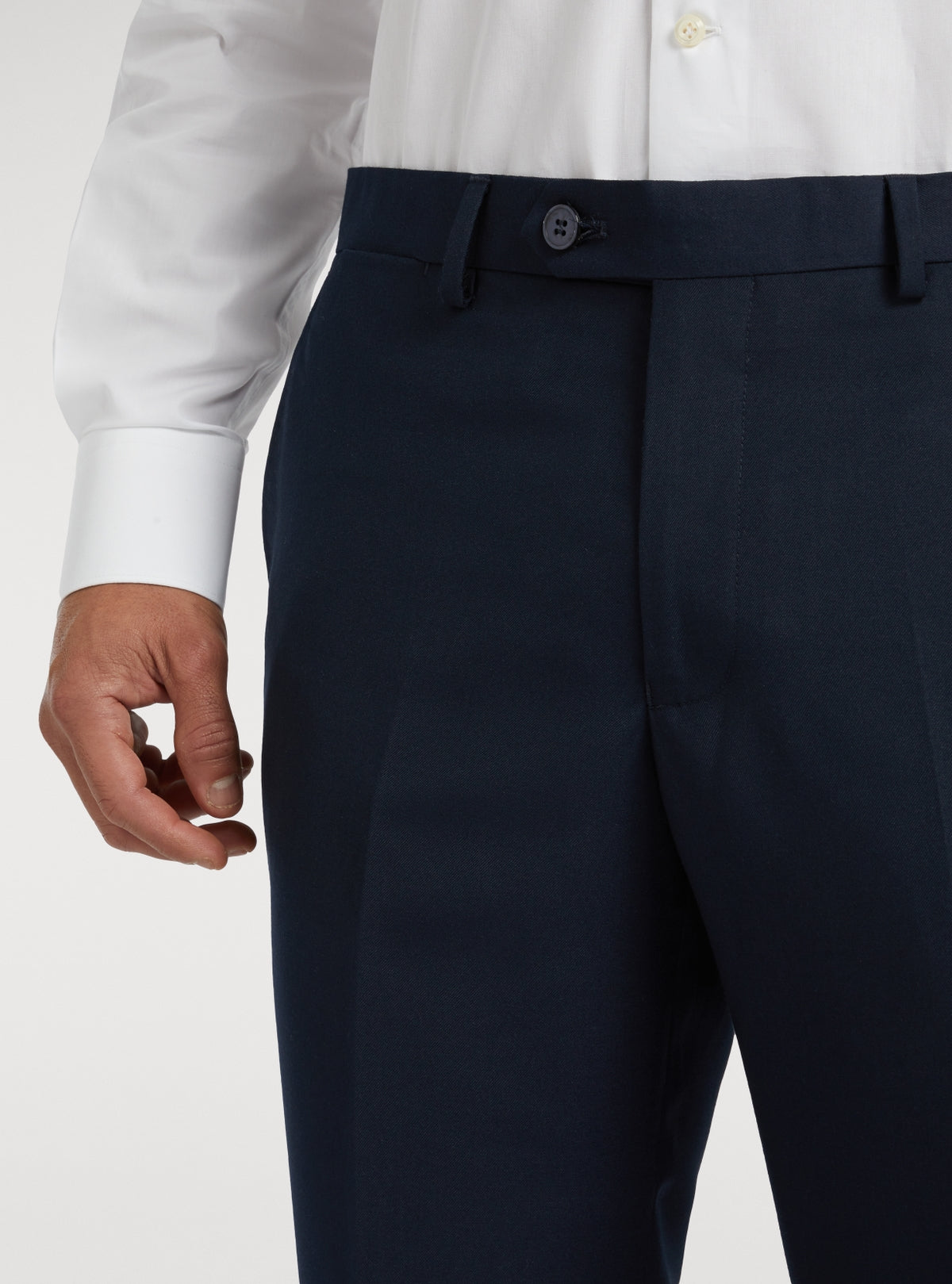 Pantaloni uomo eleganti tinta unita-2