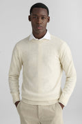 Maglia girocollo in lana e cashmere-0