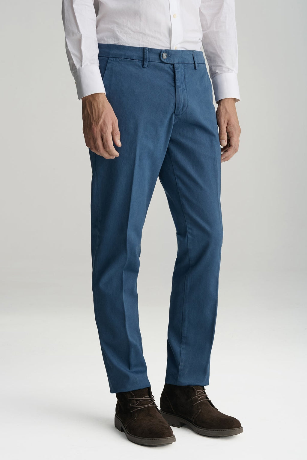 Pantalone chinos tasca America in cotone-0