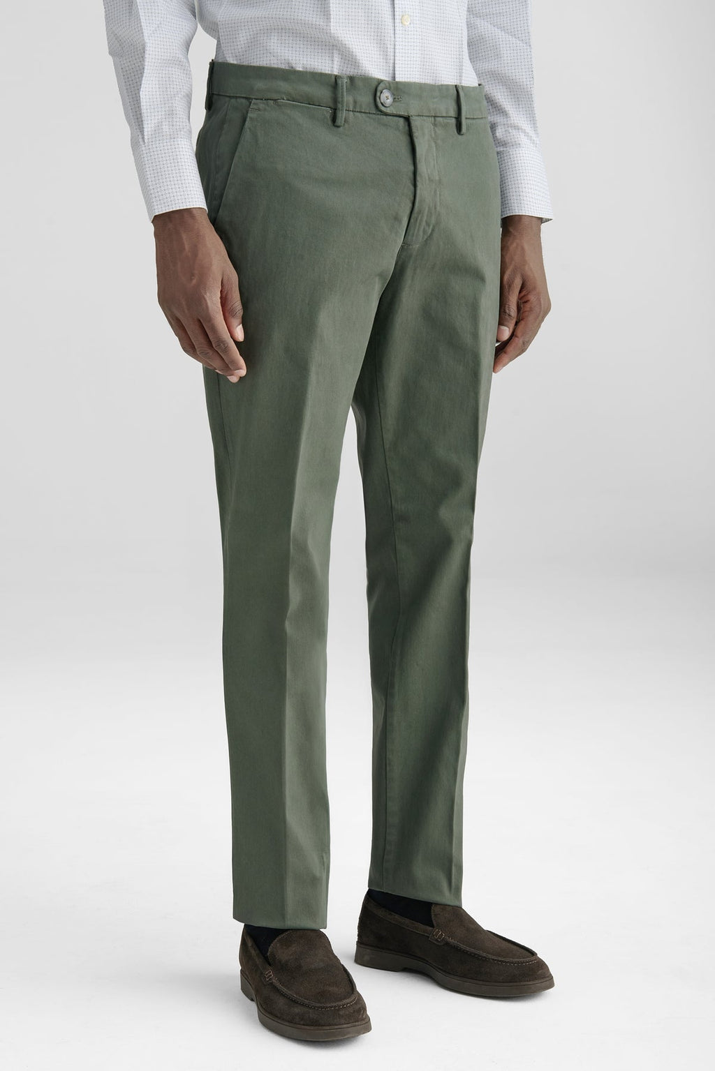 Pantalone chinos tasca America in cotone-0