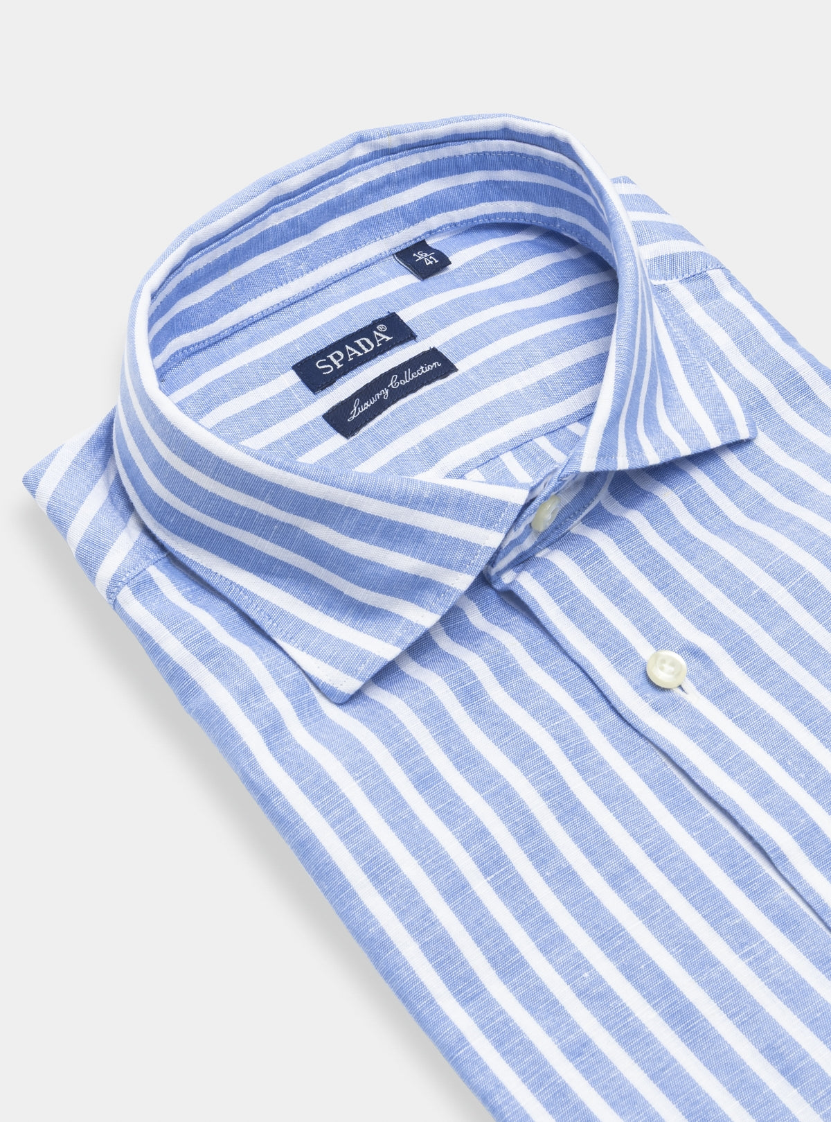 Camicia in lino e cotone a righe-1