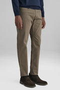 Pantaloni 5 tasche in cotone twill uomo-0