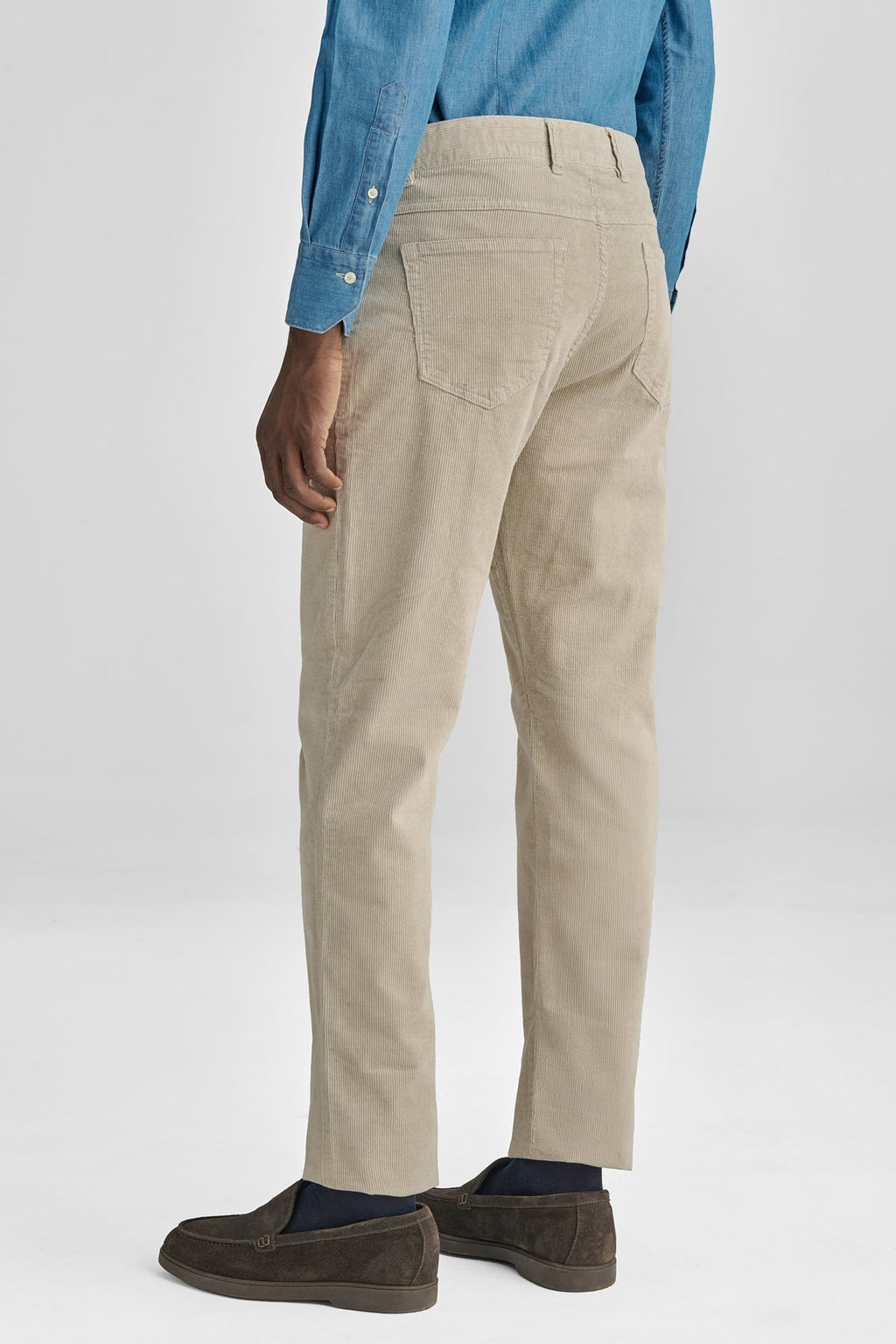Pantaloni 5 tasche in velluto uomo-3