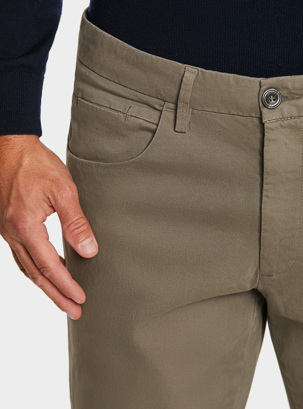Pantalone uomo in cotone twill combo-2