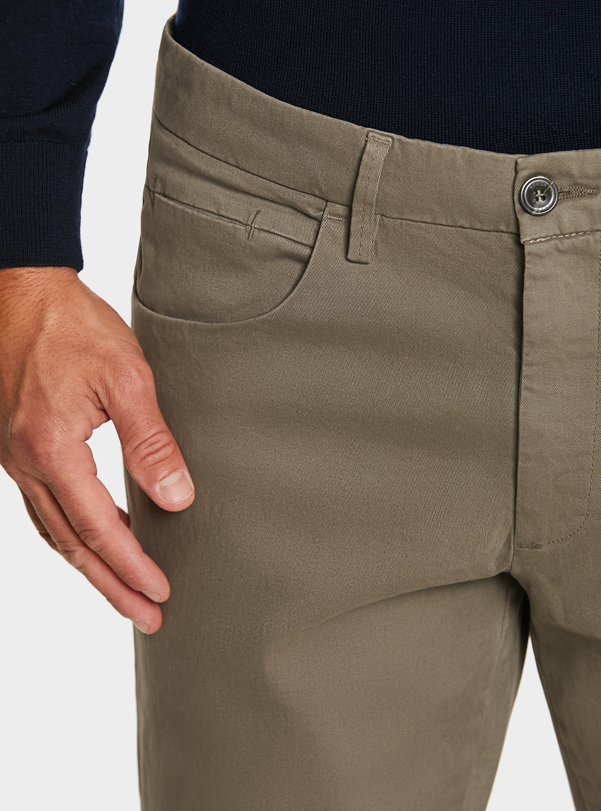 Pantalone uomo in cotone twill combo-2