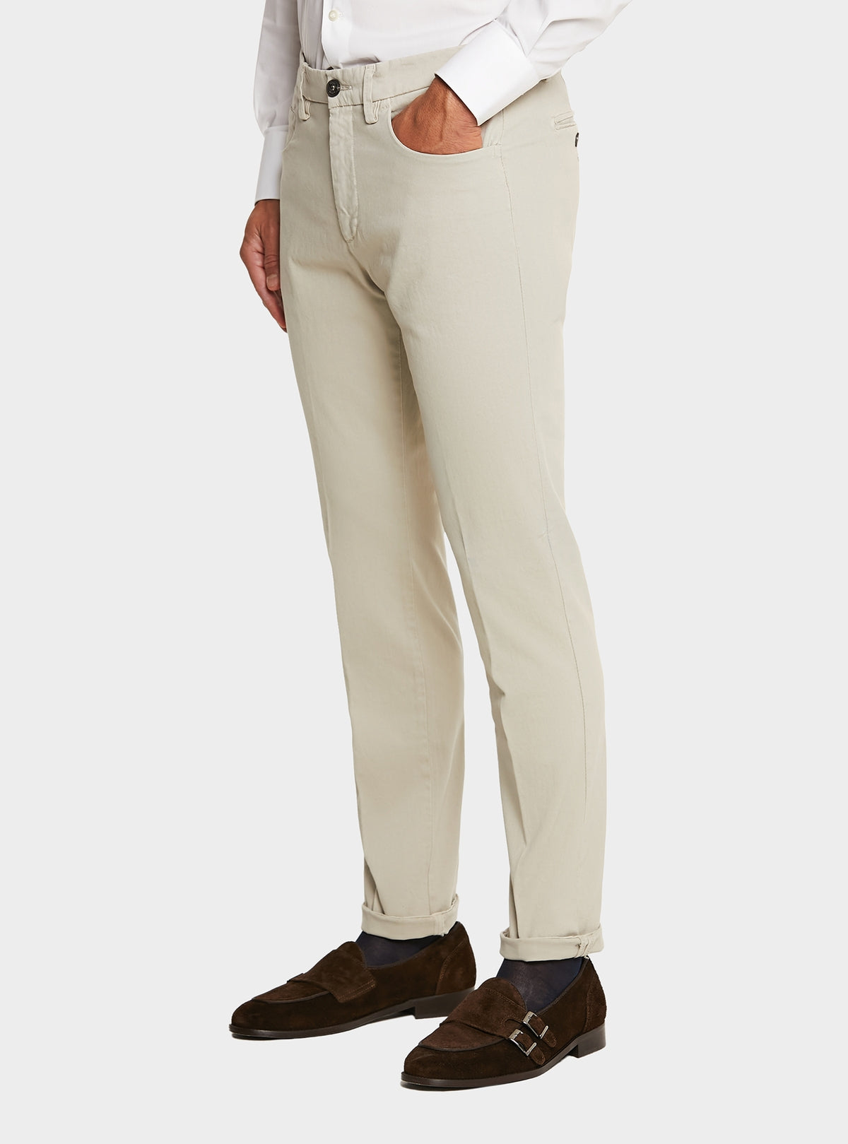 Pantalone uomo in cotone twill combo-0
