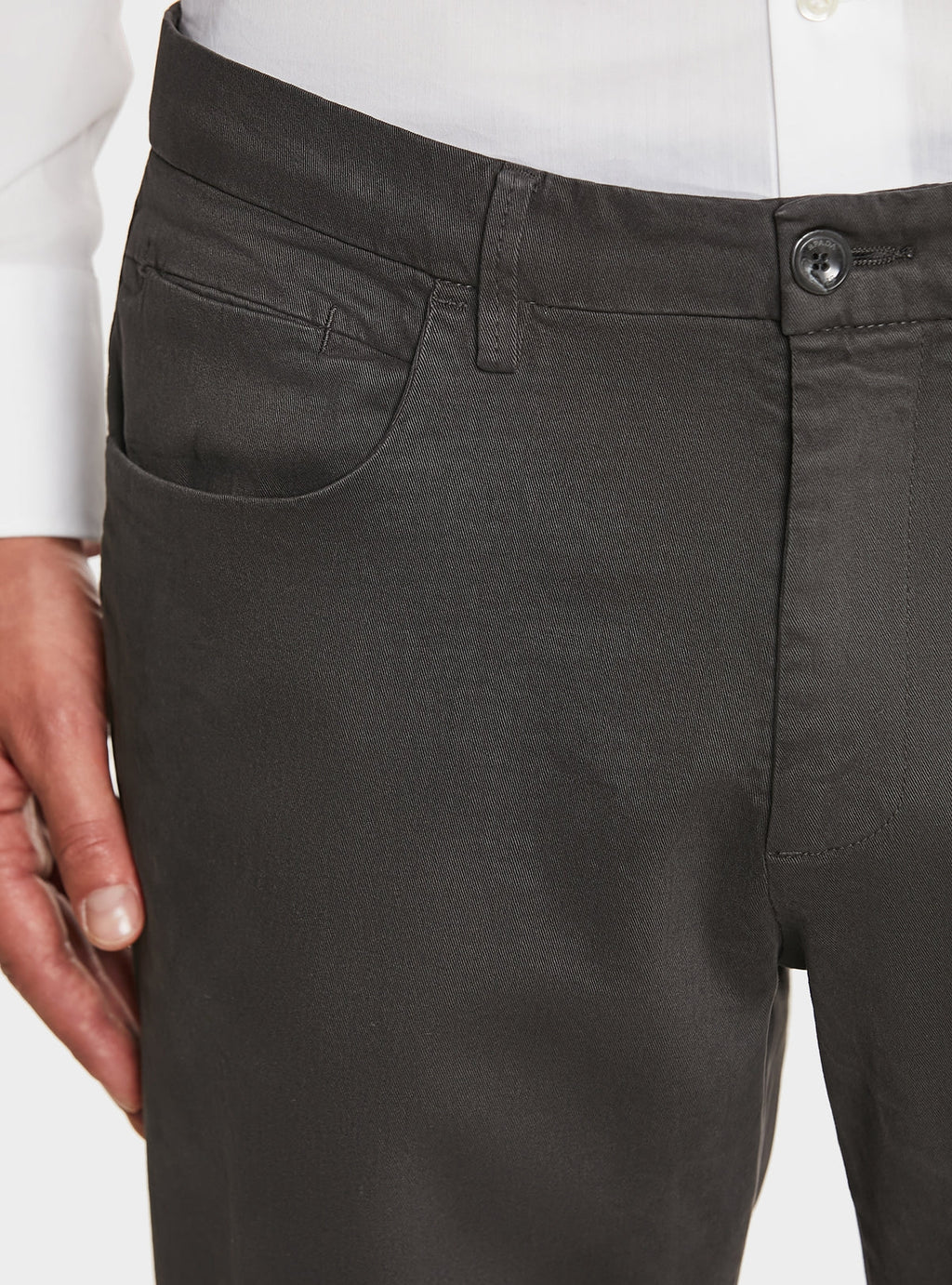 Pantalone uomo in cotone twill combo-2