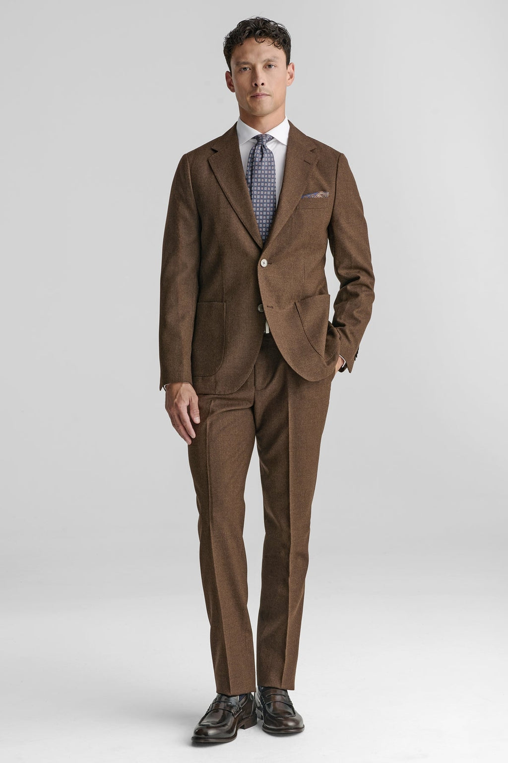 Giacca flanella uomo in 100% Lana-1
