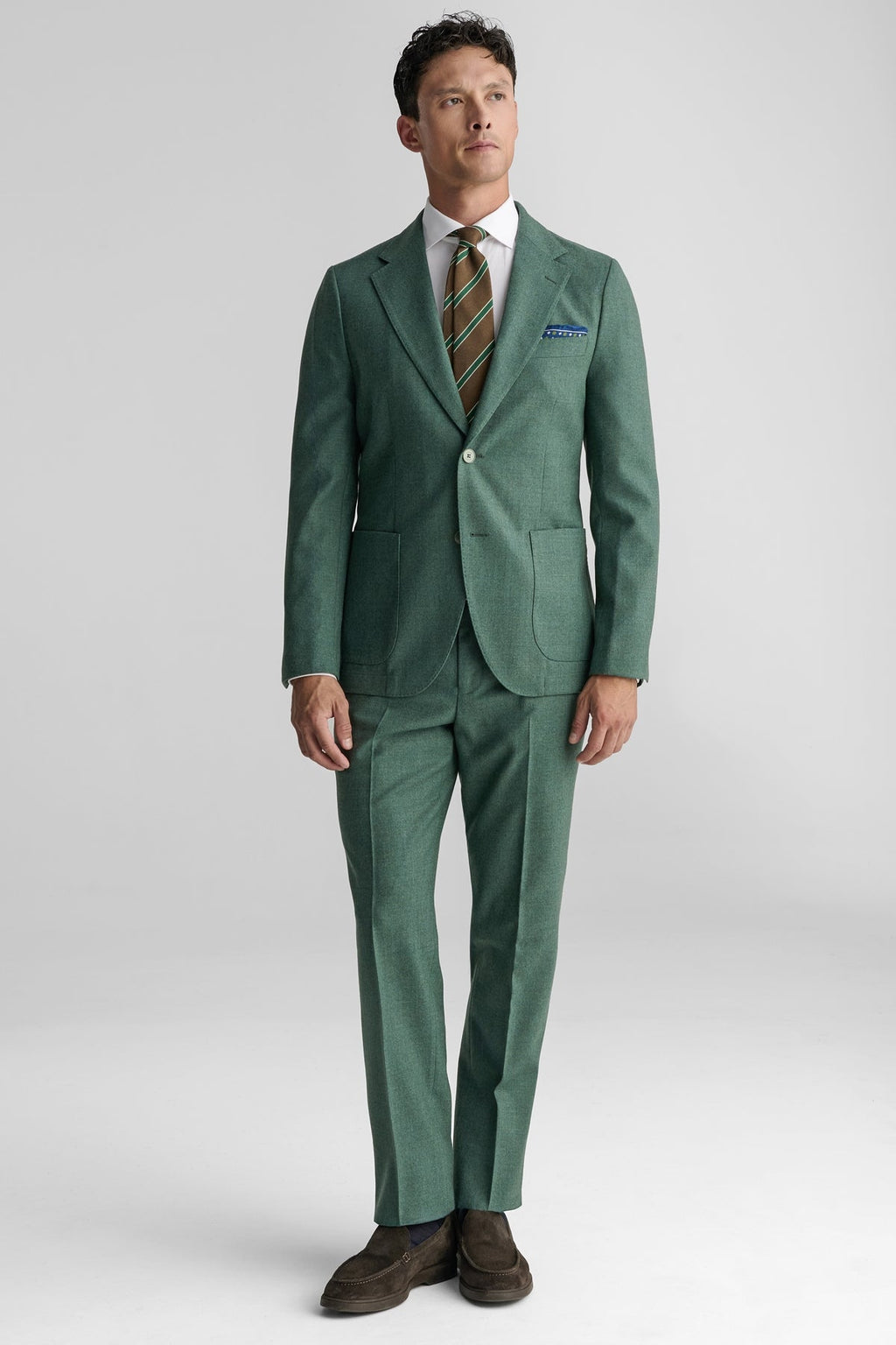 Giacca flanella uomo in 100% Lana-1