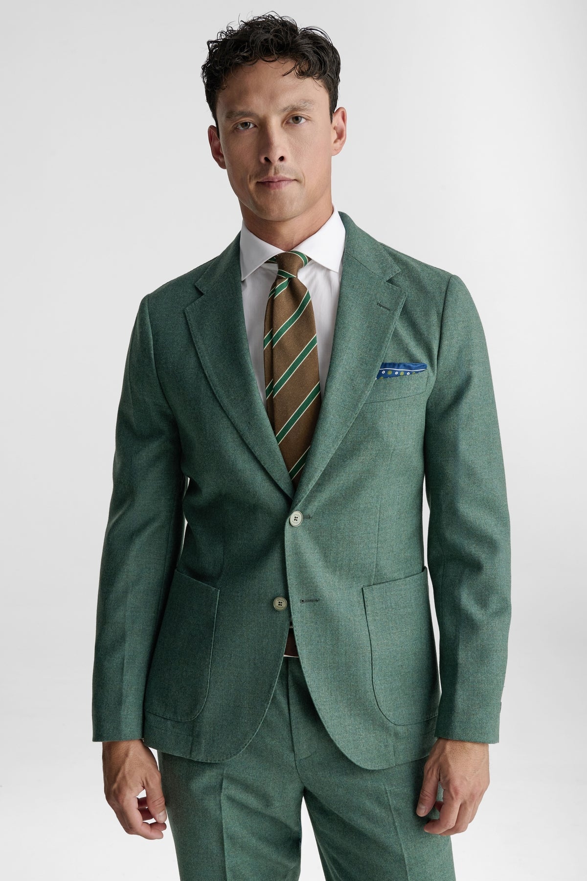 Giacca flanella uomo in 100% Lana-2