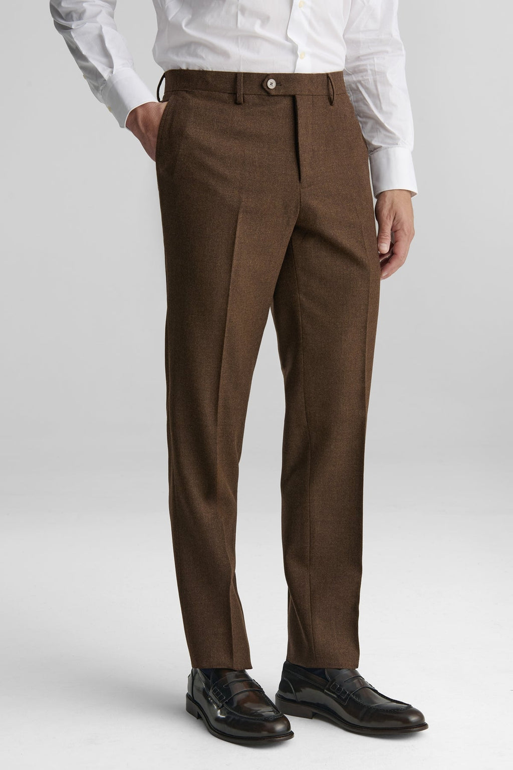 Pantaloni in flanella uomo eleganti-0