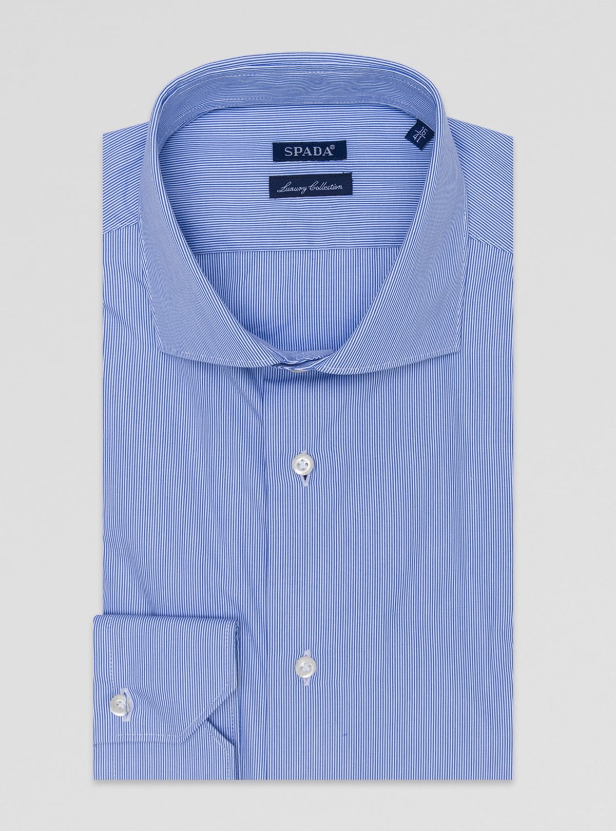 Camicia uomo a righe sottili-0