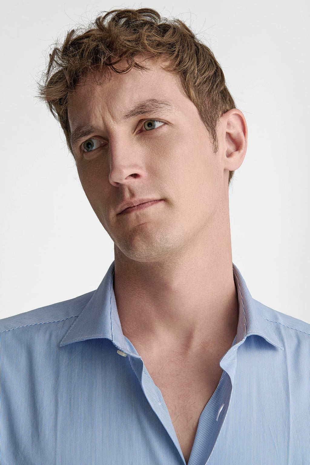 Camicia uomo a righe sottili-2