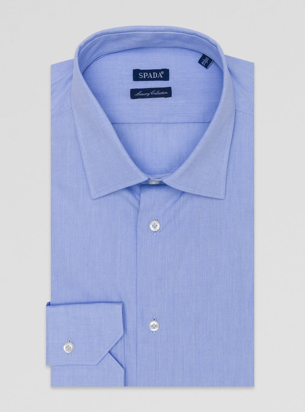 Camicia uomo collo italiano in 100% cotone-0