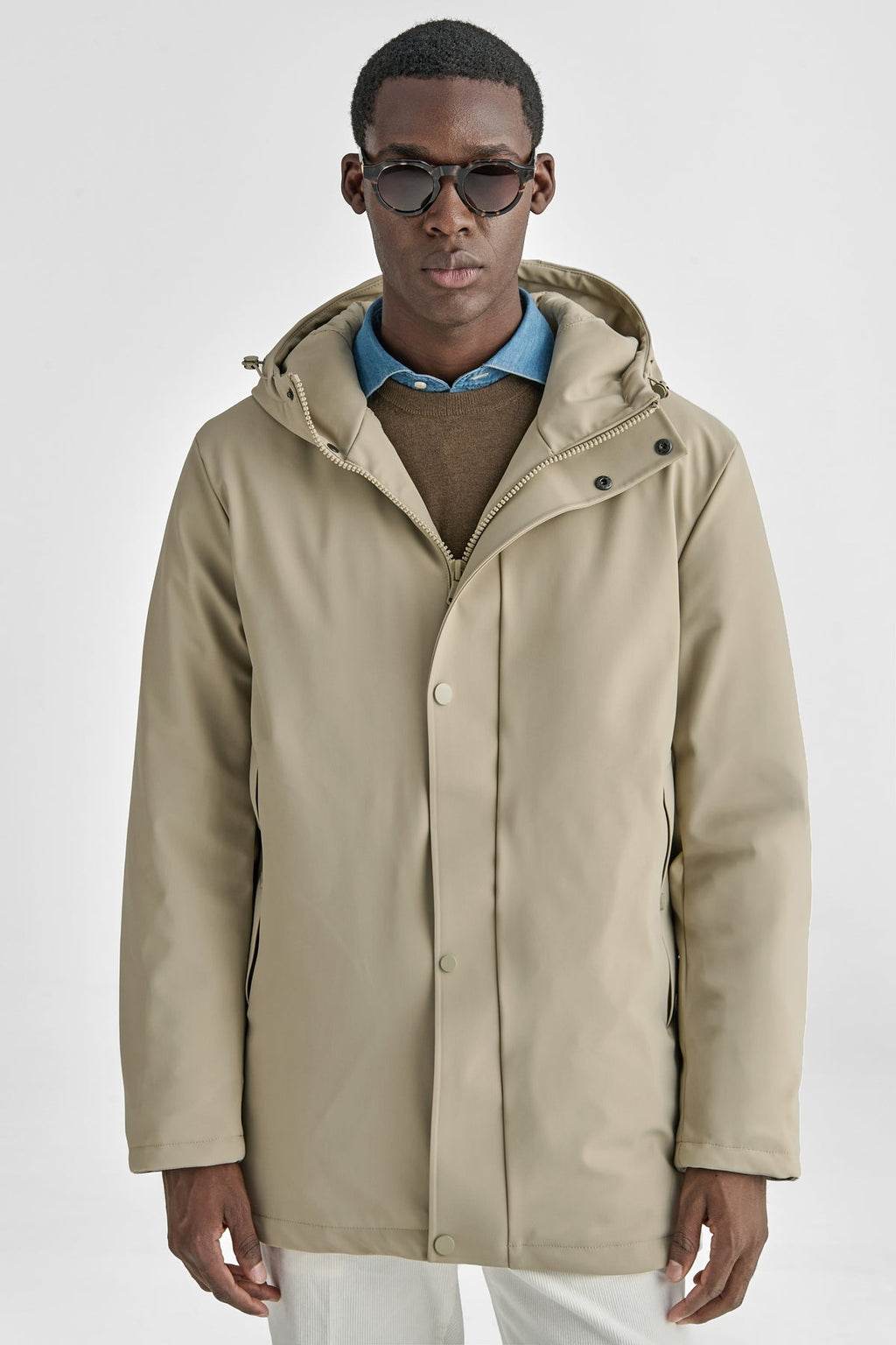 Giubbino uomo antivento in Nylon Stretch-0