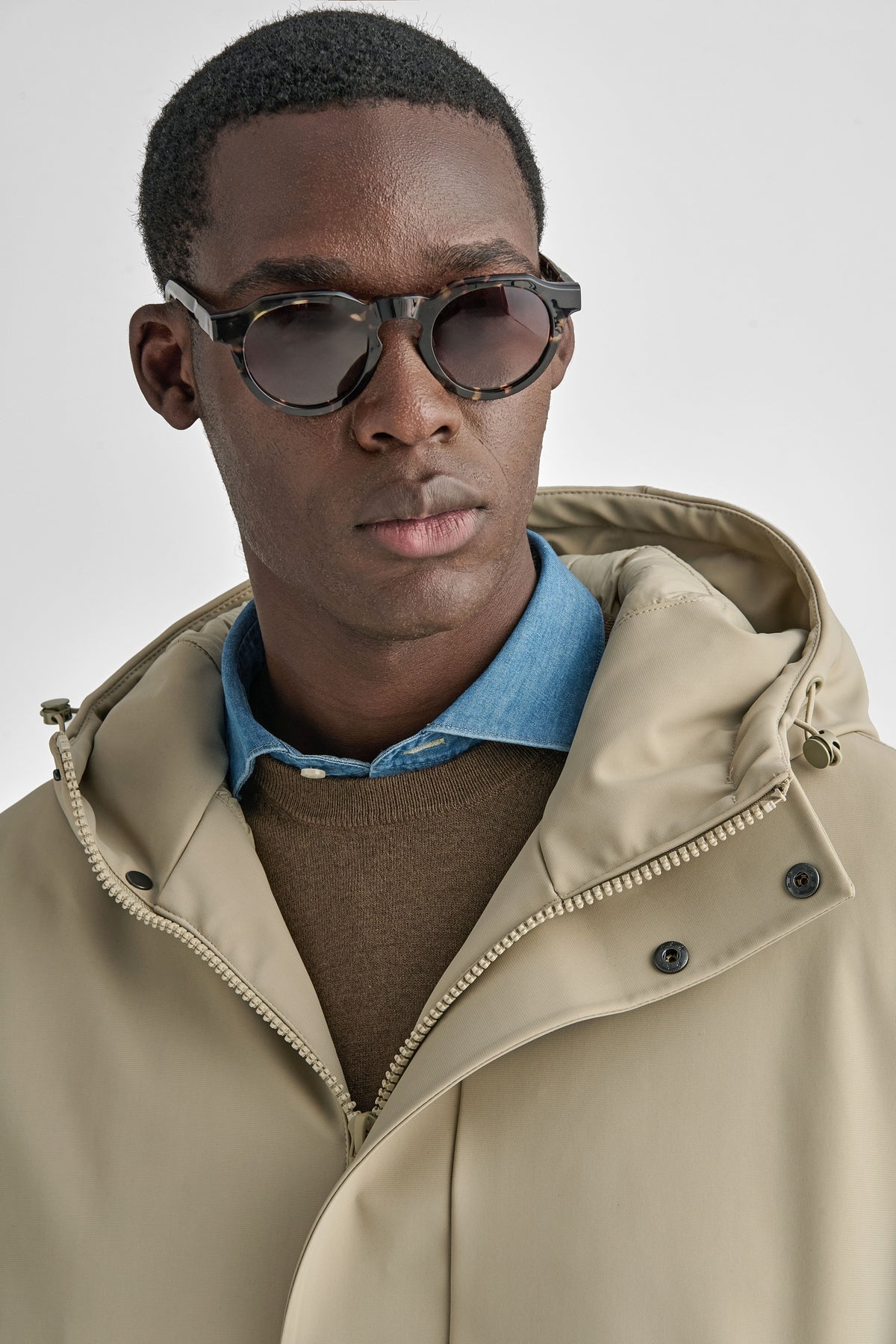 Giubbino uomo antivento in Nylon Stretch-2
