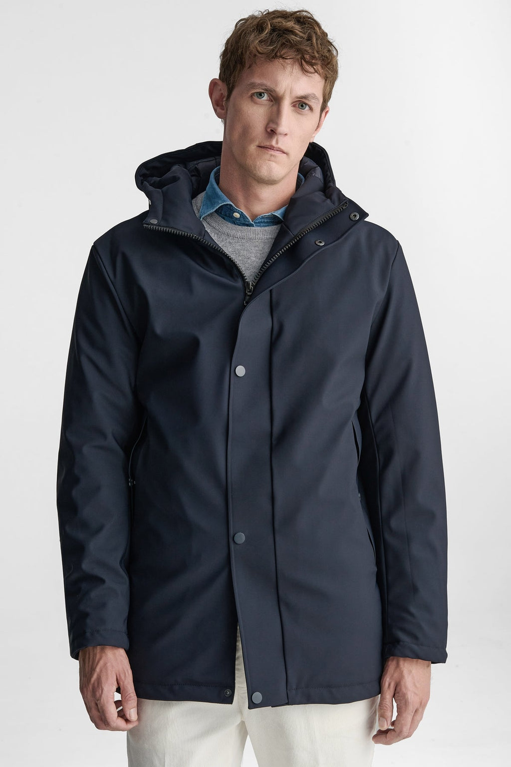 Giubbino uomo antivento in Nylon Stretch-0