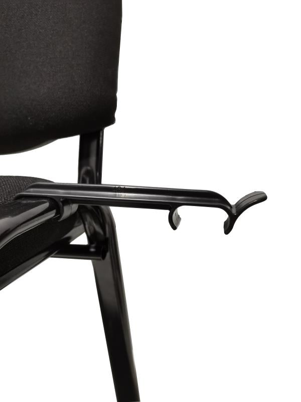 Stackable & Linkable Office Conference Visitor Community  Chairs (Set of 7-Black)-4