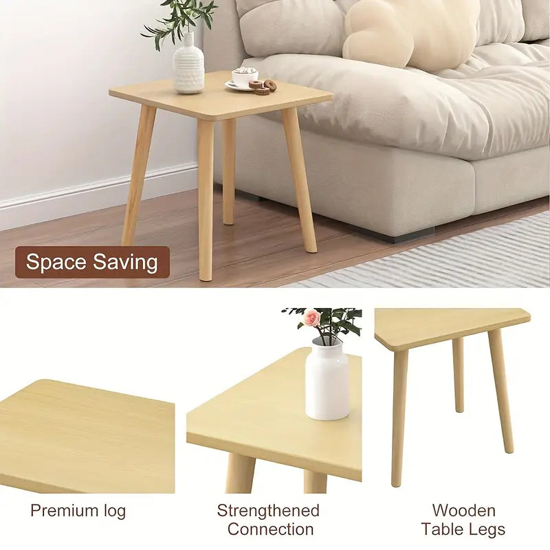 Rustic Wood Side Table - No-Tool Assembly-3