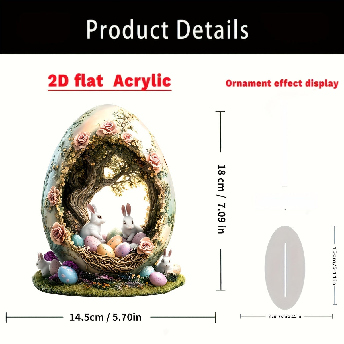 Bohemian Rabbit Acrylic Tabletop Decor for Home & Office-4