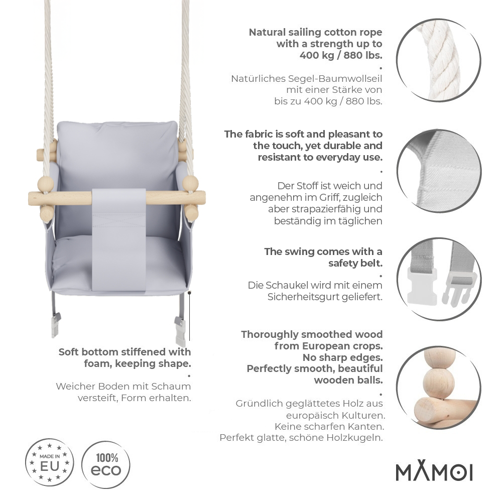 MAMOI® Altalena SCANDI per bambini-2