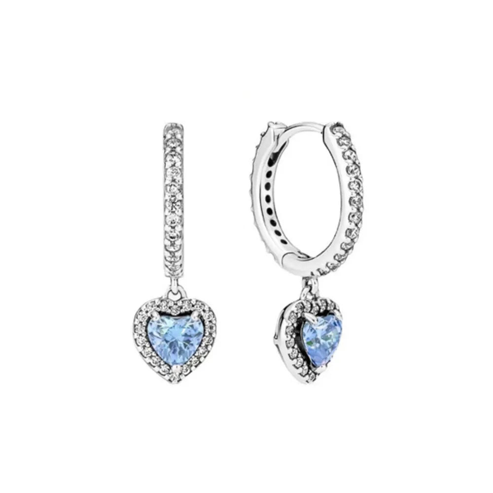 Valentine's Day Sapphire Earrings (Light Blue)-0
