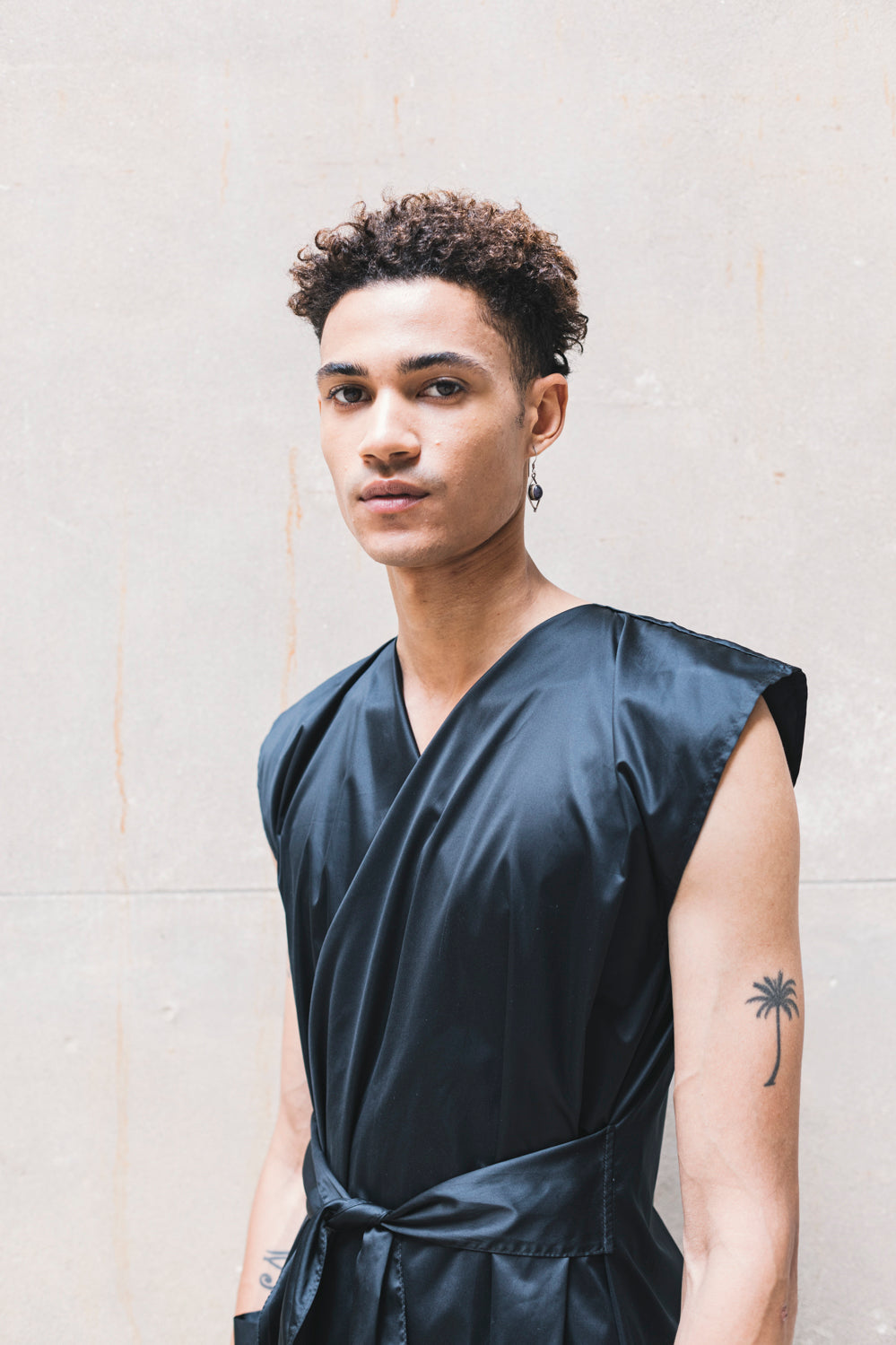 Adjustable Vest with Belt - Black/Olive/Ocra Newlife-7
