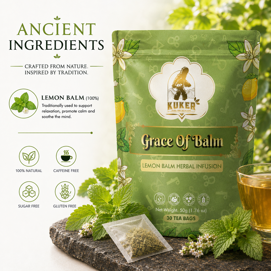KUKER® Lemon Balm Tea 30 Tea Bags | 50g-1
