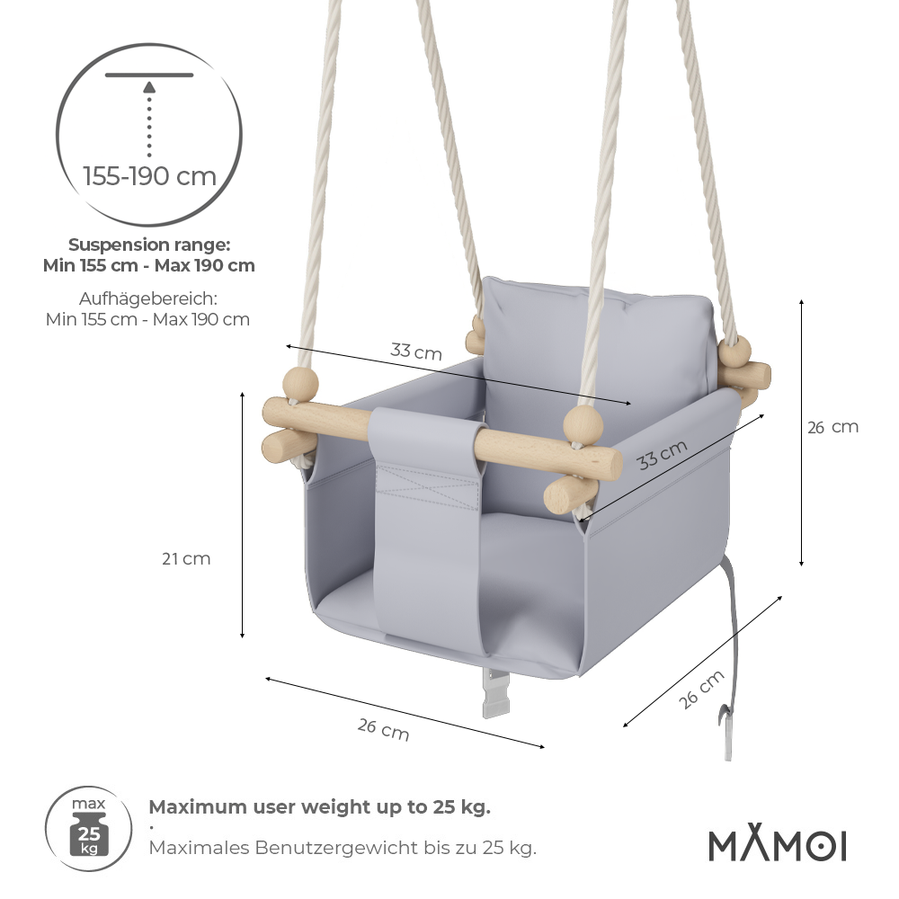 MAMOI® Altalena SCANDI per bambini-1