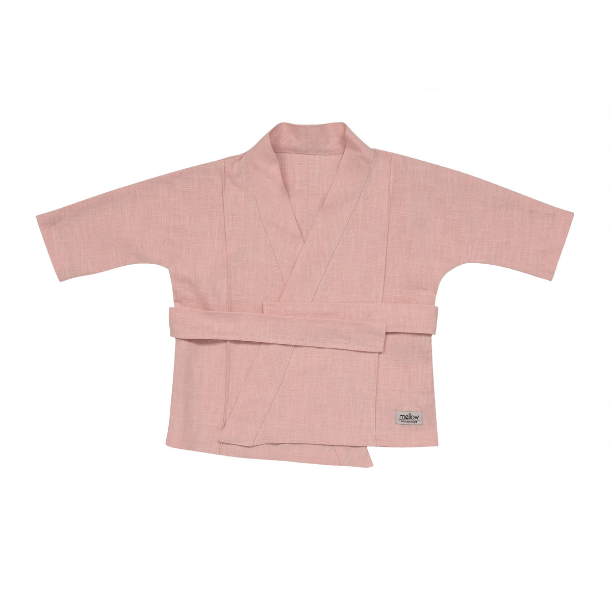 Ramie Baby/Kid Kimono - Rosa-0