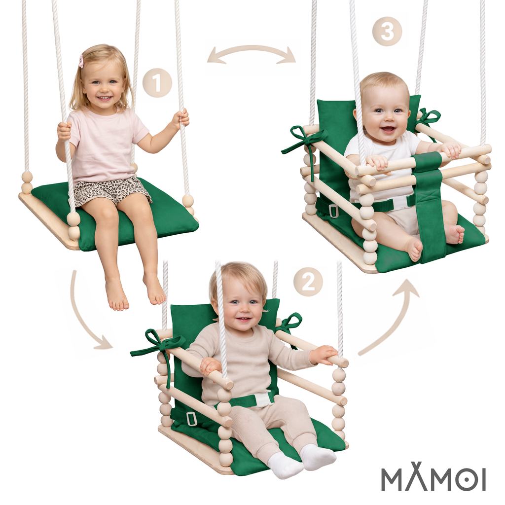 MAMOI® Altalena per bambini 3in1-1