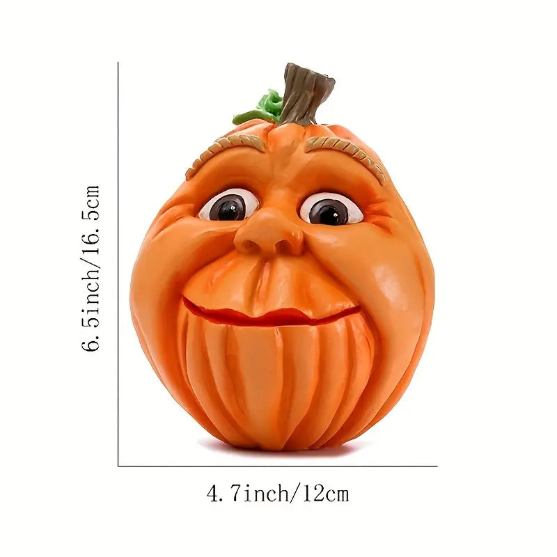 Ghoulishly Glamorous Pumpkin Resin Art-2