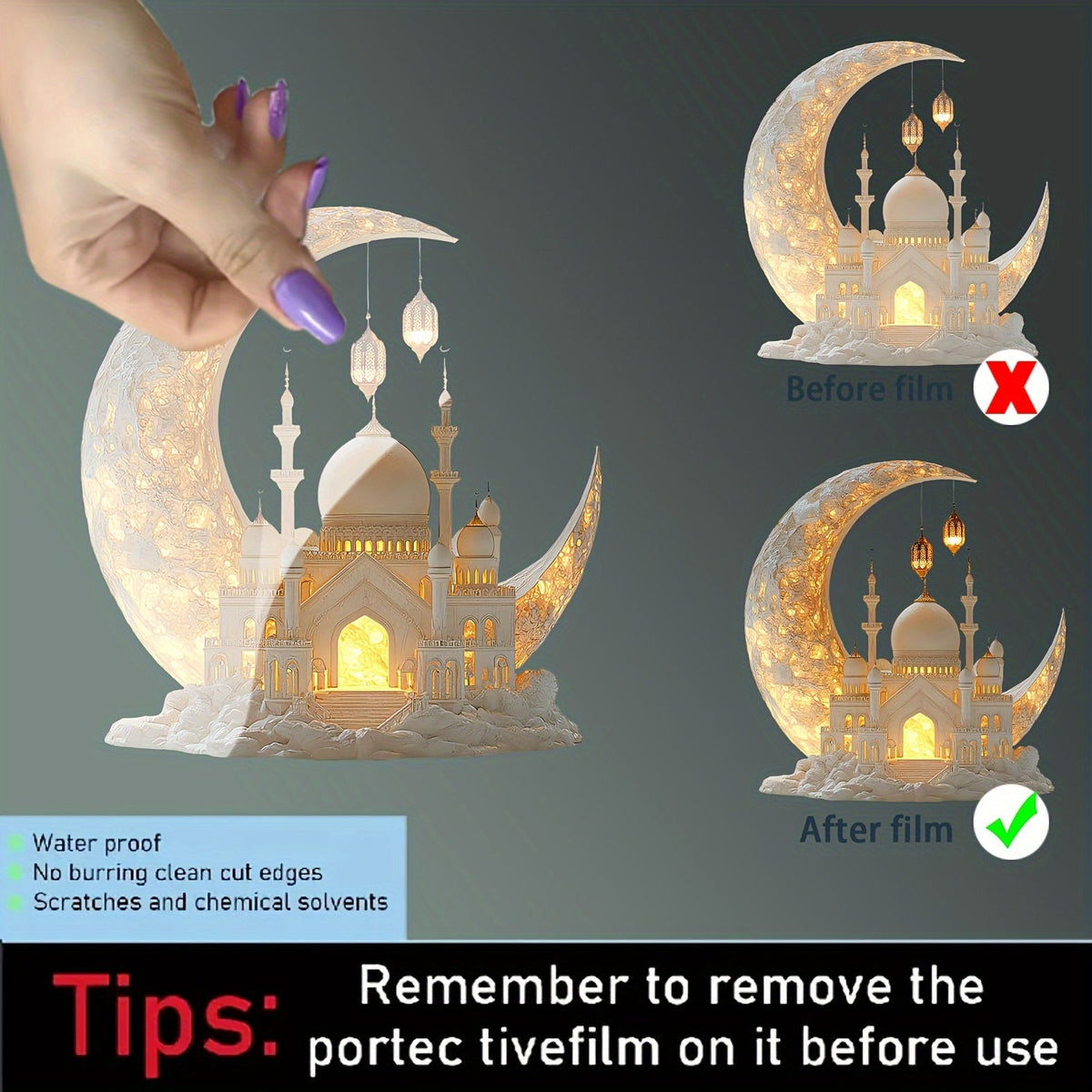 Traditional Ramadan Mosque Table Decoration Home Decor-4