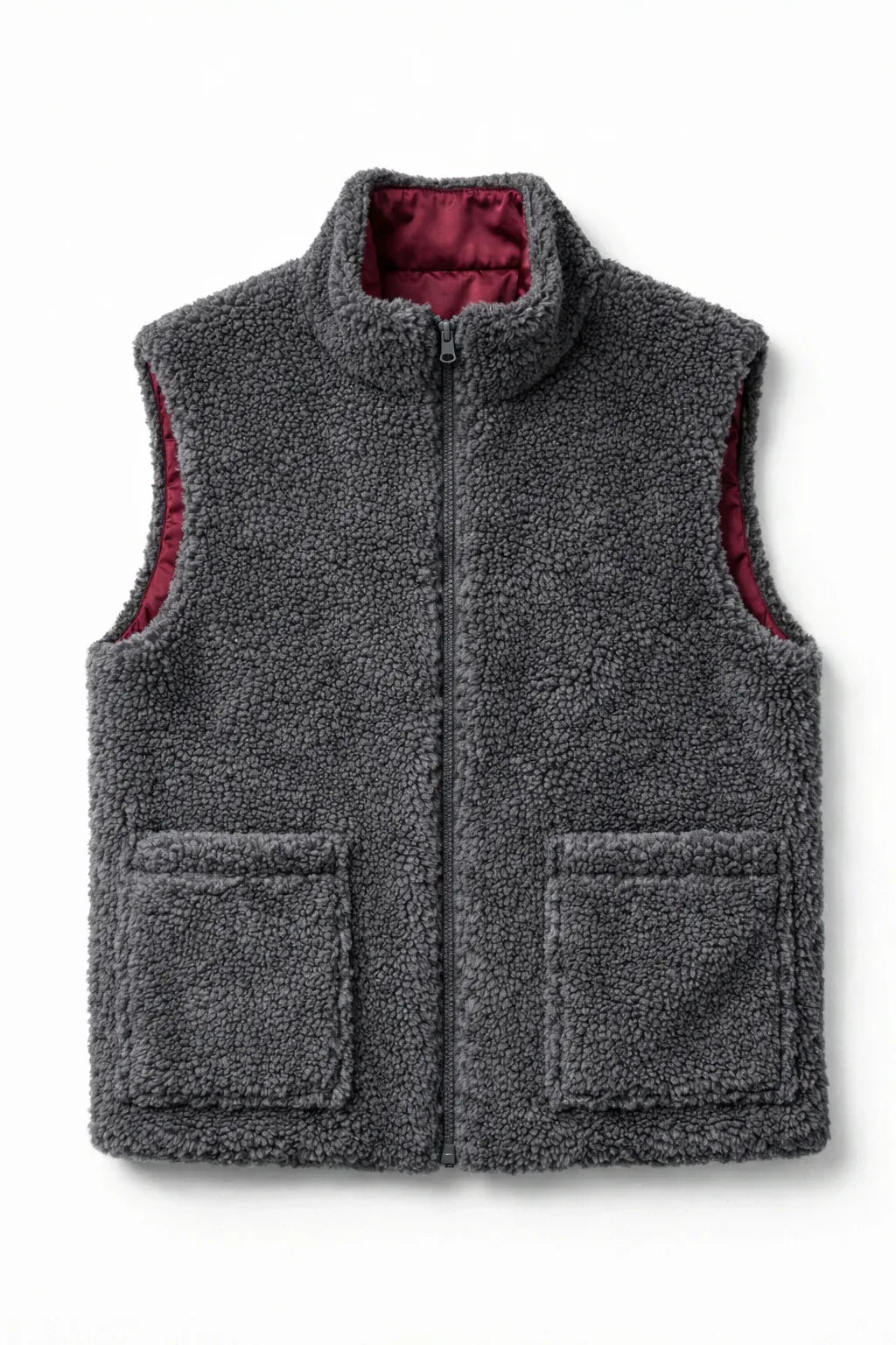 Woolen Unisex Vest - Dark grey-0
