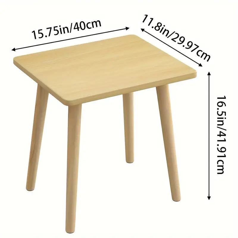Rustic Wood Side Table - No-Tool Assembly-4