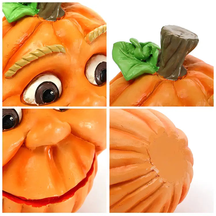 Ghoulishly Glamorous Pumpkin Resin Art-3