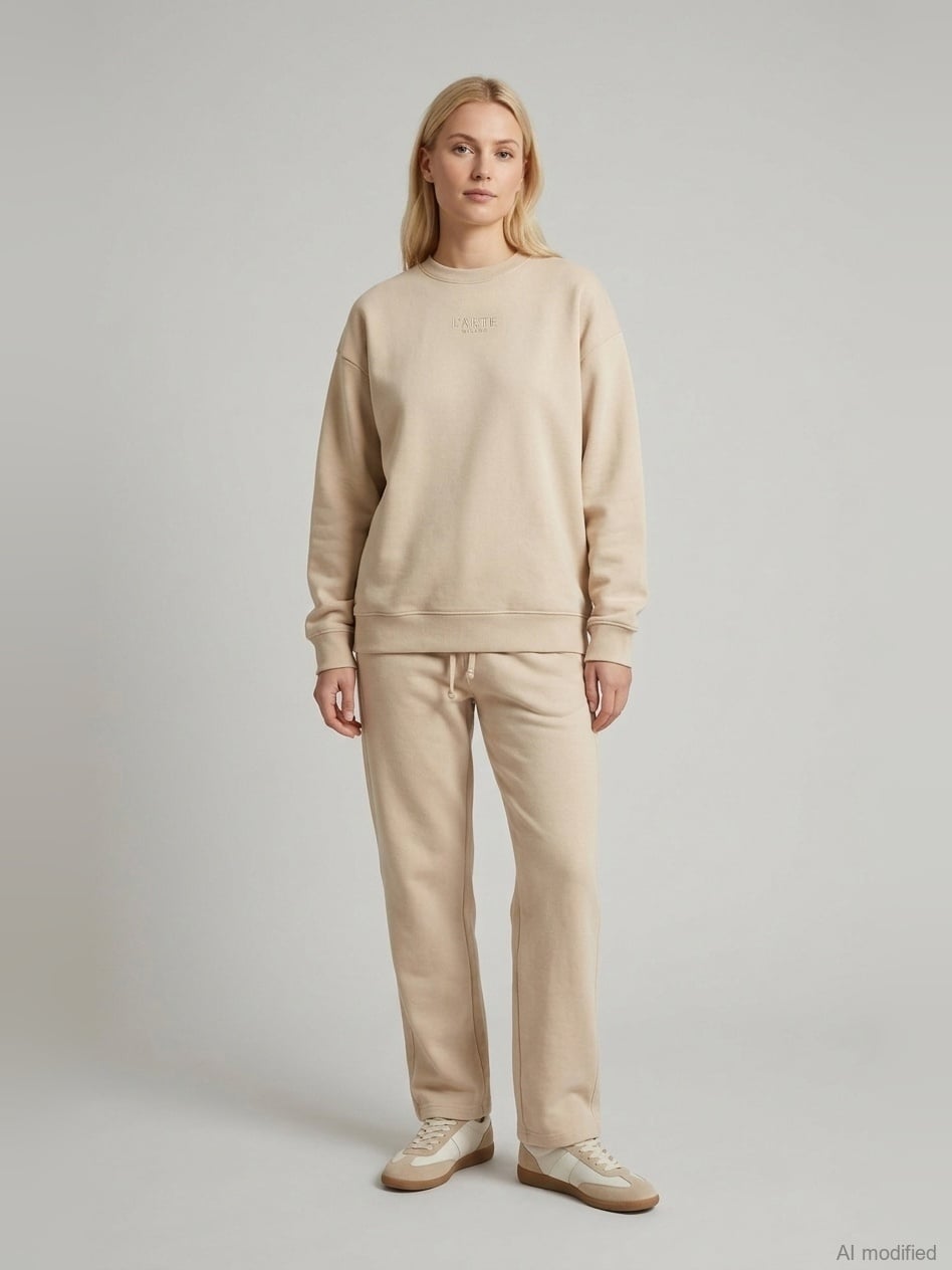 Women's casual pants, "Heavy Cotton"-1