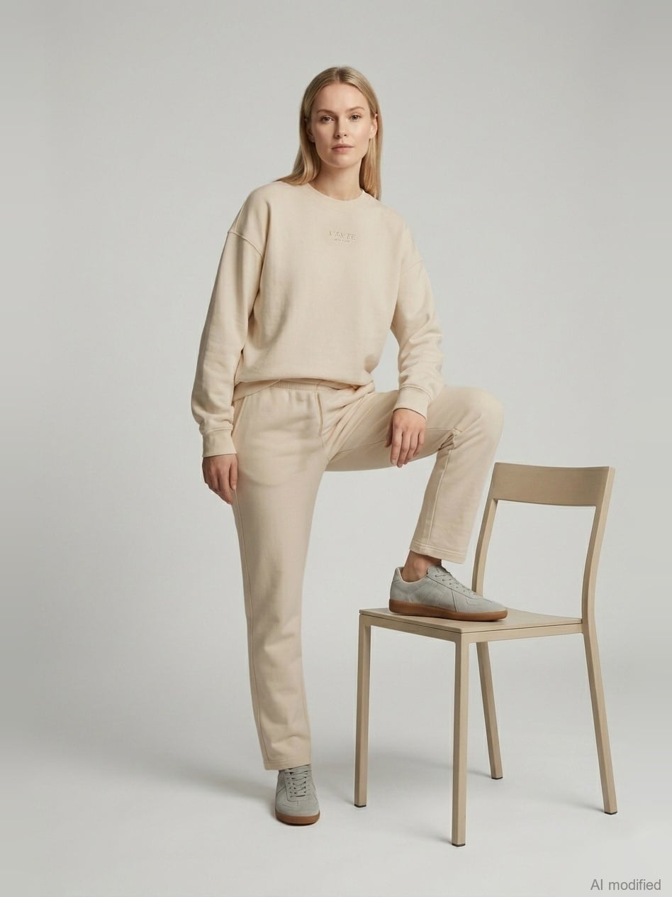 Women's casual pants, "Heavy Cotton"-3