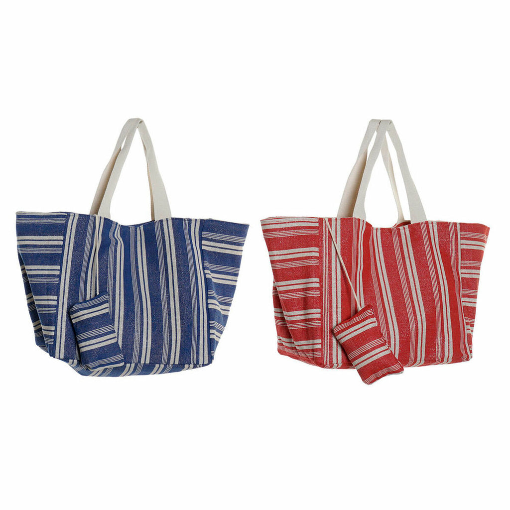 Bag DKD Home Decor Blue Red Aluminium 39 x 26 x 34 cm Purse-0