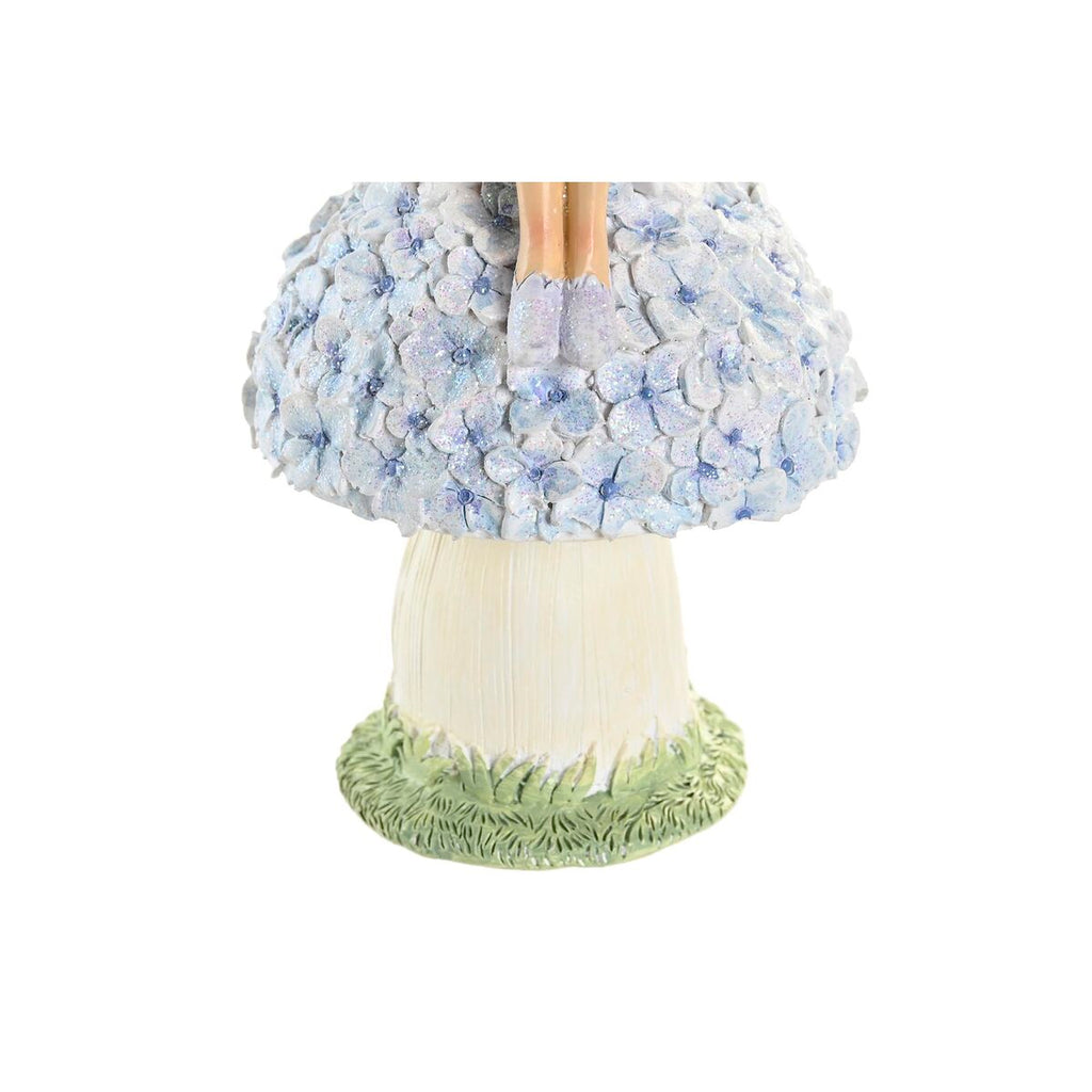 Decorative Figure DKD Home Decor Blue Pink Lilac Fairy 9,5 x 8 x 17 cm (3 Pieces)-1
