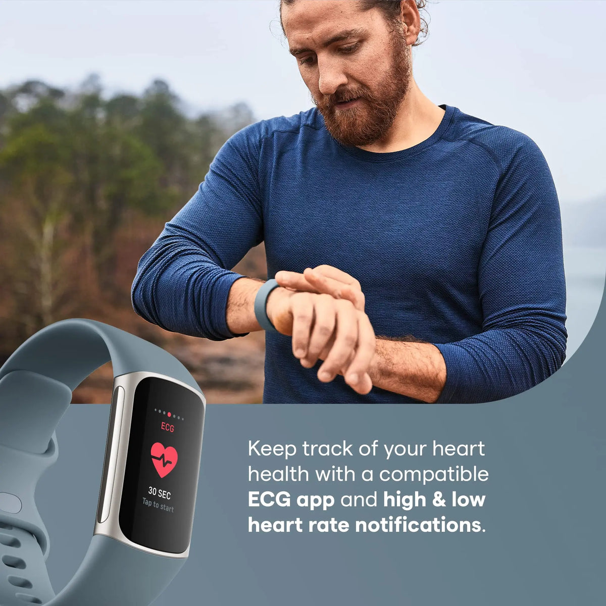 Health Fitness Tracker Monitoring Blue-1