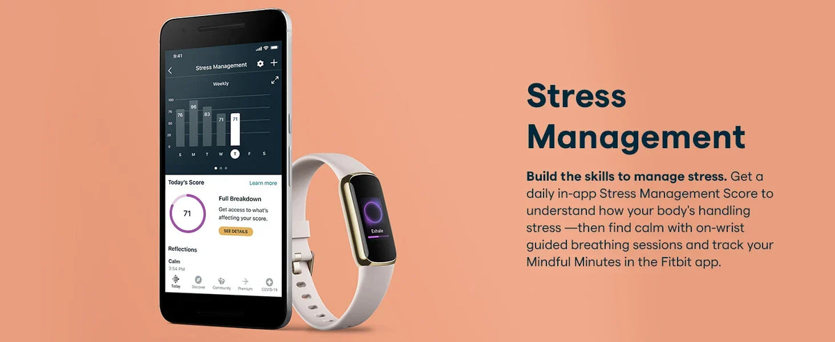 Fitness Tracker with AMOLED Display White-4