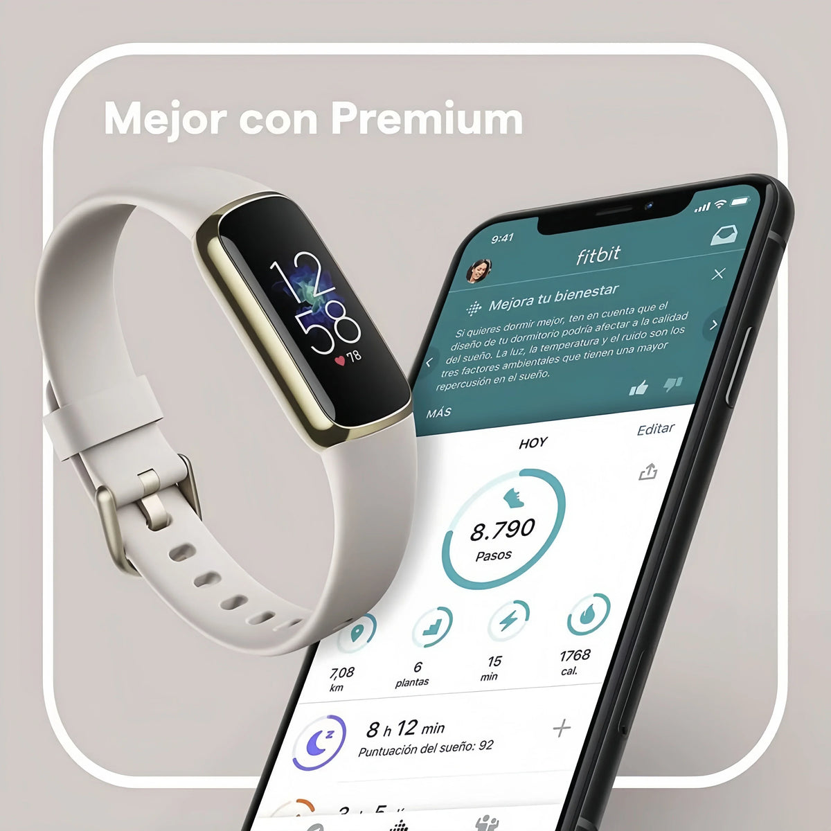 Fitness Tracker with AMOLED Display White-1
