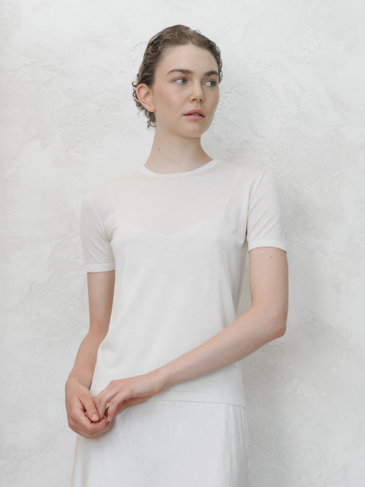Extra Fine Merino & Silk T-Shirt-0