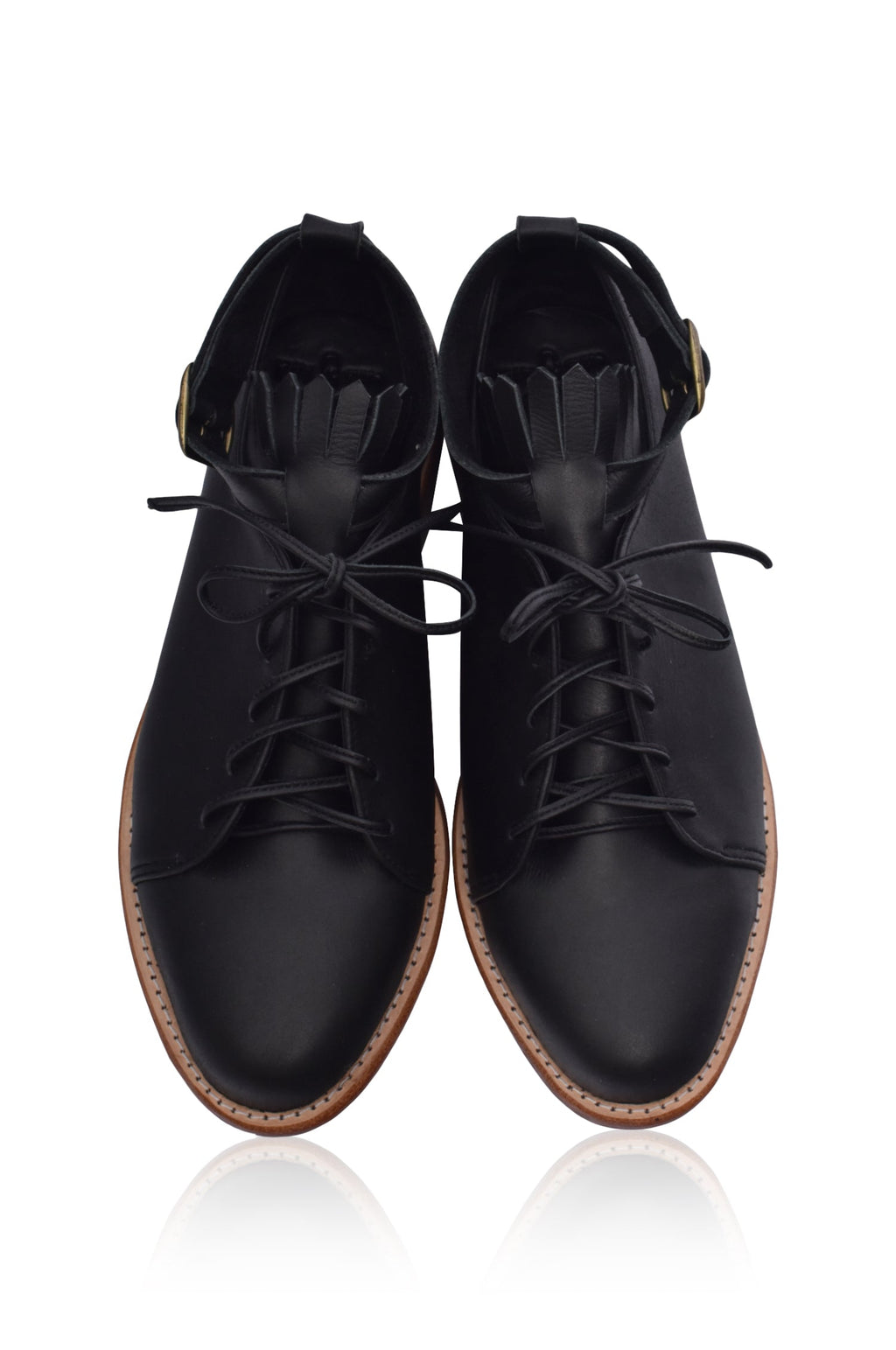 Boston Leather Oxfords-4