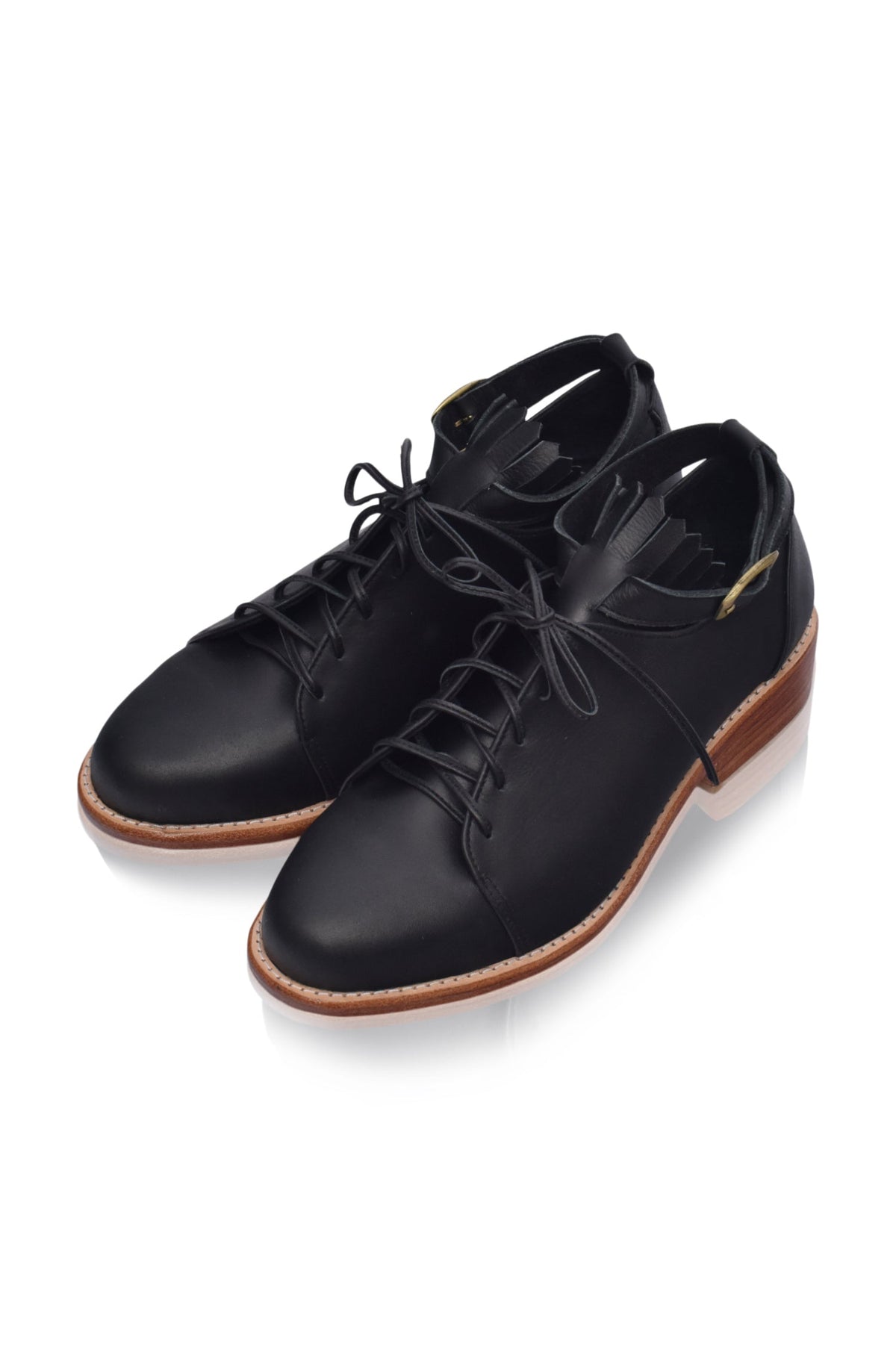 Boston Leather Oxfords-3
