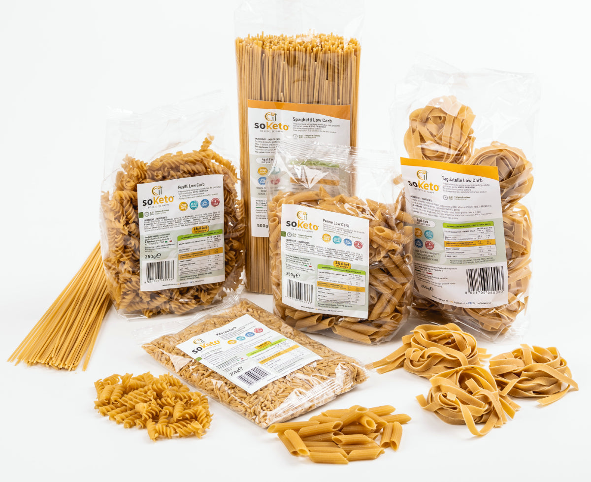 "BOX MIX PASTA" Low-Carb Pasta and Rice for the Keto Diet | High Protein | 1% Sugar | 36% Protein-0