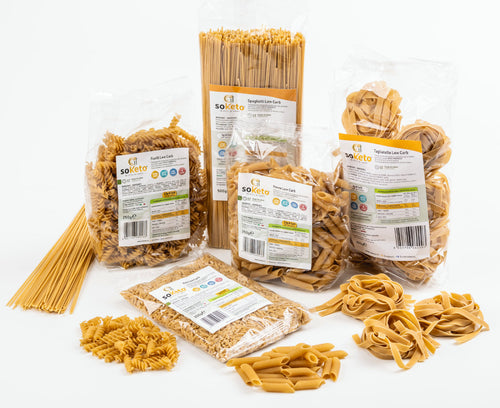 "BOX MIX PASTA" Low-Carb Pasta and Rice for the Keto Diet | High Protein | 1% Sugar | 36% Protein-0