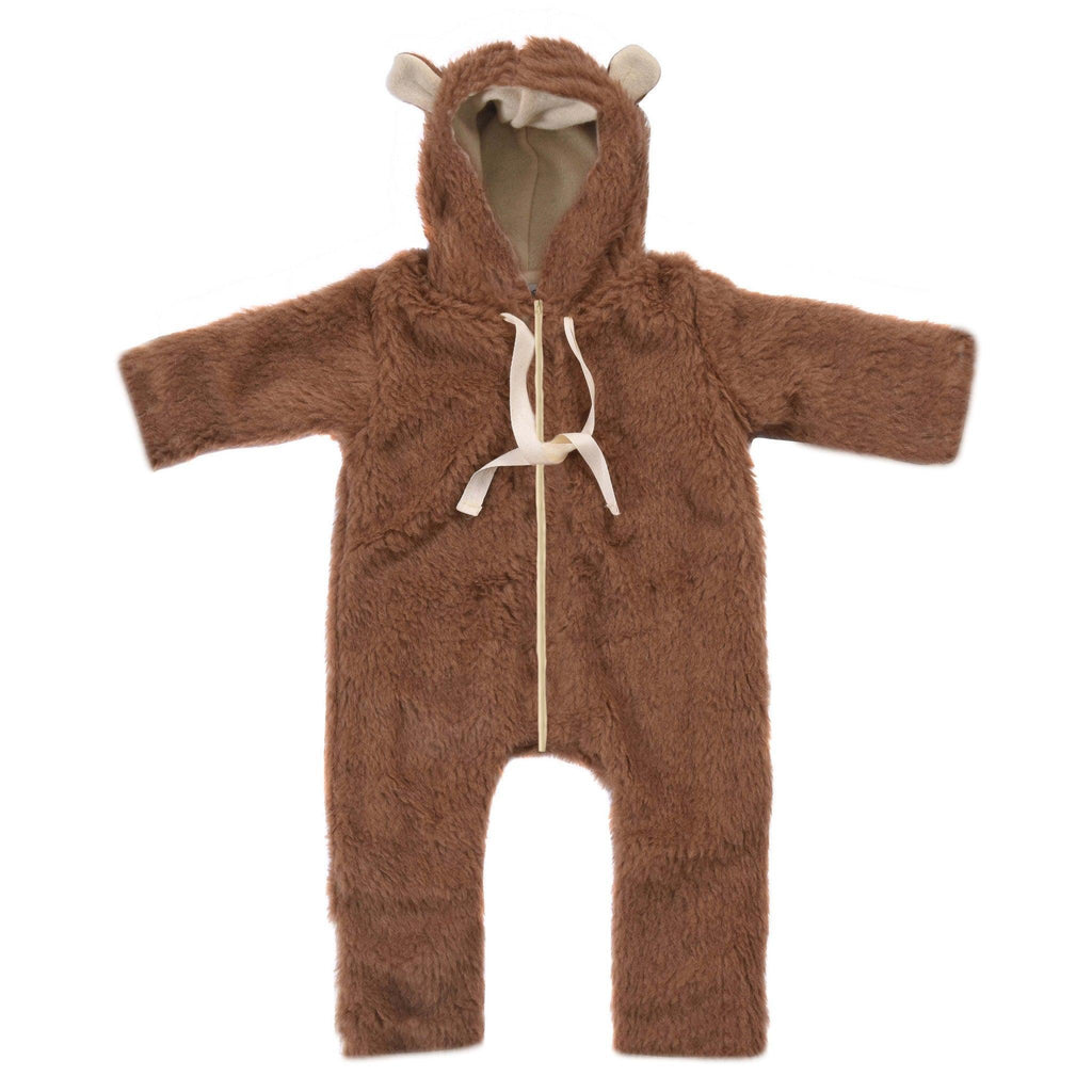 Baby/Kid Virgin Wool Overall - Brown-0