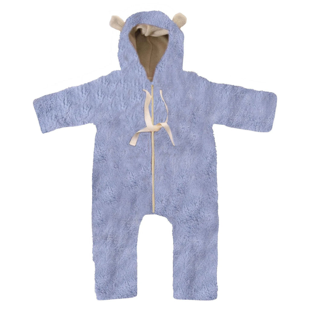 Baby/Kid Virgin Wool Overall - Blue-0